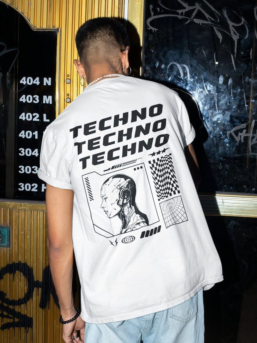 Techno Techno Techno (Unisex Oversized Tee)