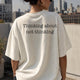Thinking About Not Thinking (Unisex Terry Oversized Tee)